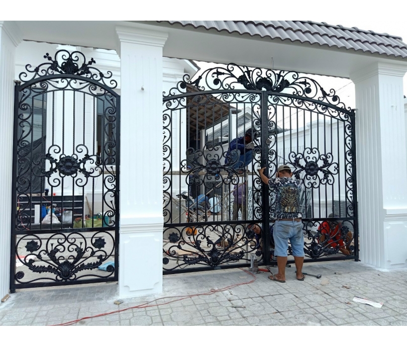 Mẫu cổng sắt mỹ nghệ
