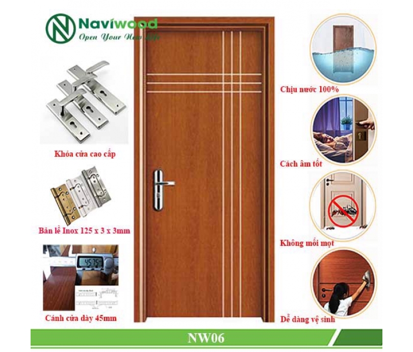 CỬA GỖ COMPOSITE NW06 LÂM ĐỒNG